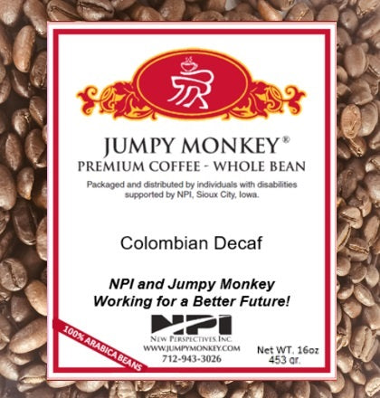 Colombian Decaf - Mountain Water Process - Jumpy Monkey® Coffee