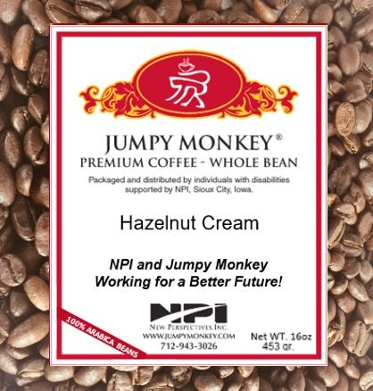 Hazelnut Cream - buttery, roasted hazelnuts - Jumpy Monkey® Coffee