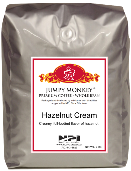 Hazelnut Cream - buttery, roasted hazelnuts - Jumpy Monkey® Coffee