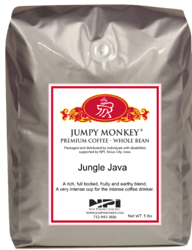 Jungle Java - full bodied, fruity, earthy - Jumpy Monkey® Coffee