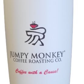 Jumpy Monkey 20 oz Tumbler, Insulated Stainless Steel  **NEW** - Jumpy Monkey® Coffee