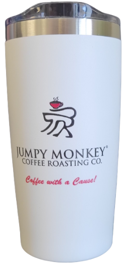 Jumpy Monkey 20 oz Tumbler, Insulated Stainless Steel  **NEW** - Jumpy Monkey® Coffee