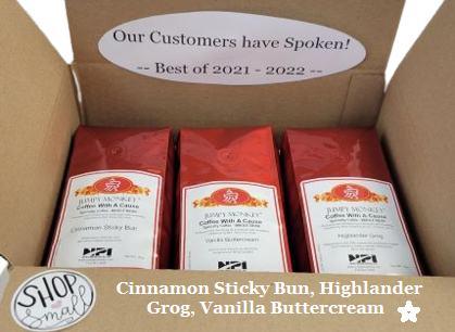 BEST OF 2021-22 - Cinnamon Sticky Bun, Highlander Grog & Vanilla Buttercream!!! - Jumpy Monkey® Coffee