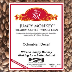 Colombian Decaf - Mountain Water Process - Jumpy Monkey® Coffee