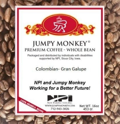 Colombian Gran Galupe - Full bodied cup - Jumpy Monkey® Coffee