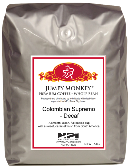 Colombian Decaf - Mountain Water Process - Jumpy Monkey® Coffee