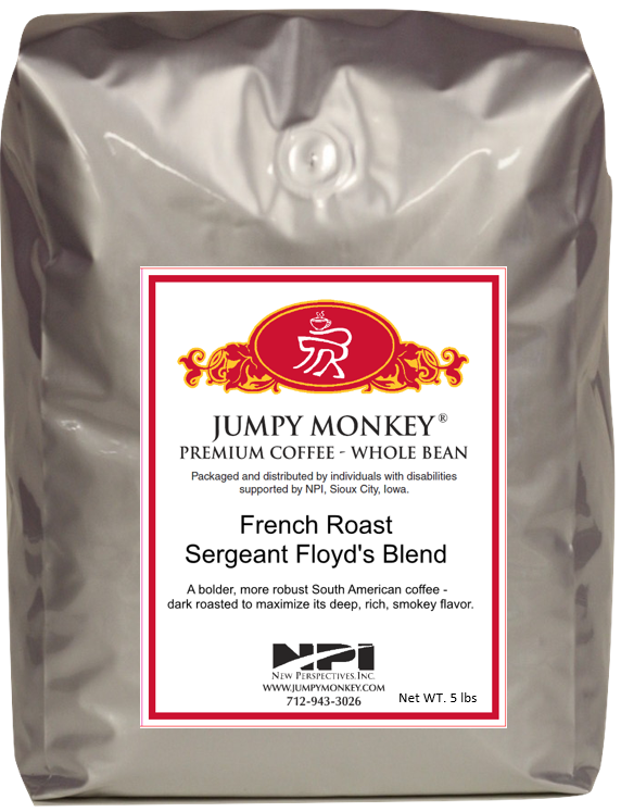 French Roast - Sergeant Floyd's Blend - Jumpy Monkey® Coffee