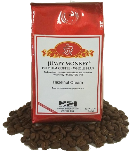 Hazelnut Cream - buttery, roasted hazelnuts - Jumpy Monkey® Coffee