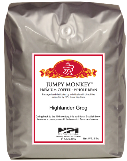 Highlander Grog - Medium roast | Jumpy Monkey Coffee | – Jumpy Monkey ...