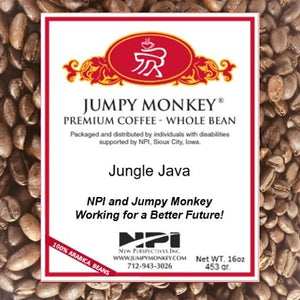 Jungle Java - full bodied, fruity, earthy - Jumpy Monkey® Coffee