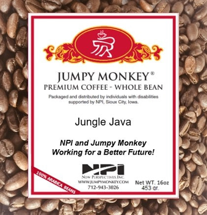 Jungle Java - full bodied, fruity, earthy - Jumpy Monkey® Coffee