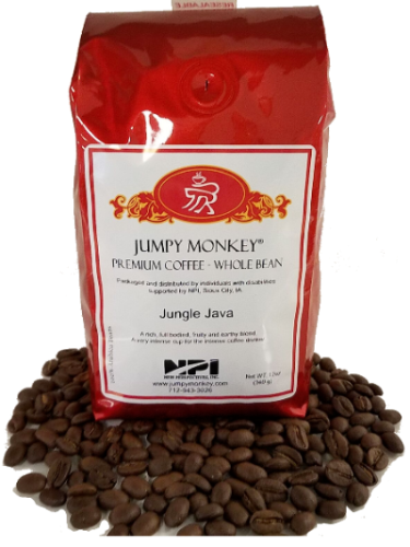 Jungle Java - full bodied, fruity, earthy - Jumpy Monkey® Coffee