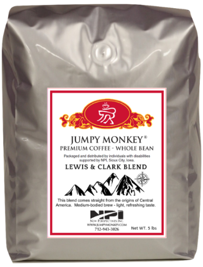 Lewis & Clark Blend - medium bodied brew - Jumpy Monkey® Coffee
