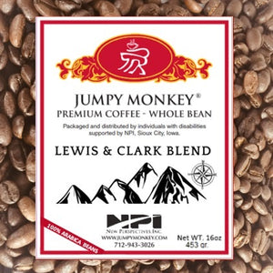 Lewis & Clark Blend - medium bodied brew - Jumpy Monkey® Coffee