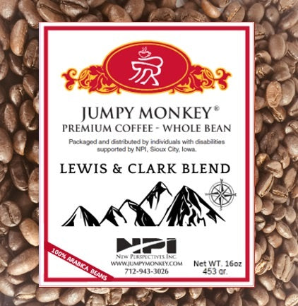 Lewis & Clark Blend - medium bodied brew - Jumpy Monkey® Coffee