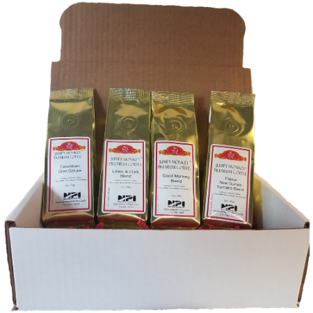 Non-Flavored Sampler - 4 samples | Jumpy Monkey Coffee | – Jumpy Monkey ...