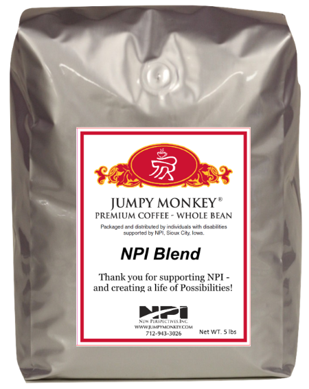 NPI Blend - smooth, slightly smoky, full bodied - Jumpy Monkey® Coffee