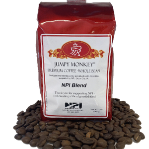 NPI Blend - smooth, slightly smoky, full bodied - Jumpy Monkey® Coffee