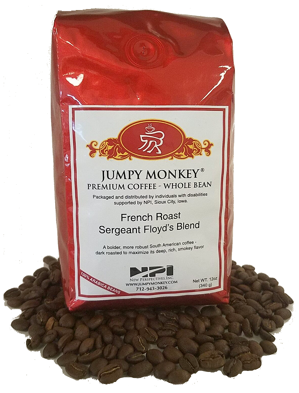 French Roast - Sergeant Floyd's Blend - Jumpy Monkey® Coffee